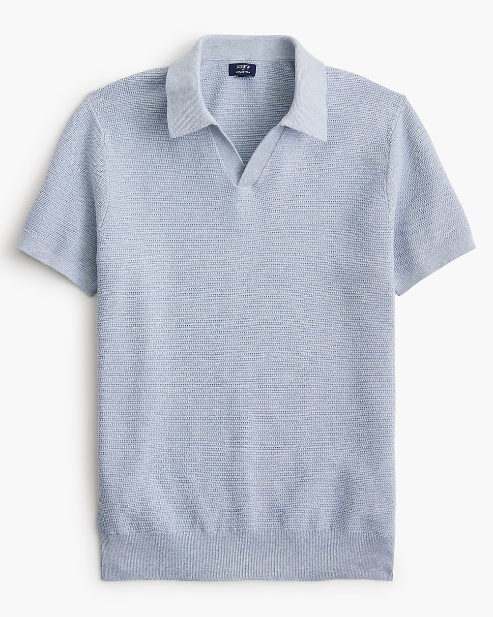 Textured johnny-collar sweater-polo | J.Crew Factory