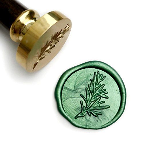 Amazon.com: UNIQOOO Rosemary Botanical Twig Green Plants Wax Seal Stamp for Wedding, Great for Ca... | Amazon (US)