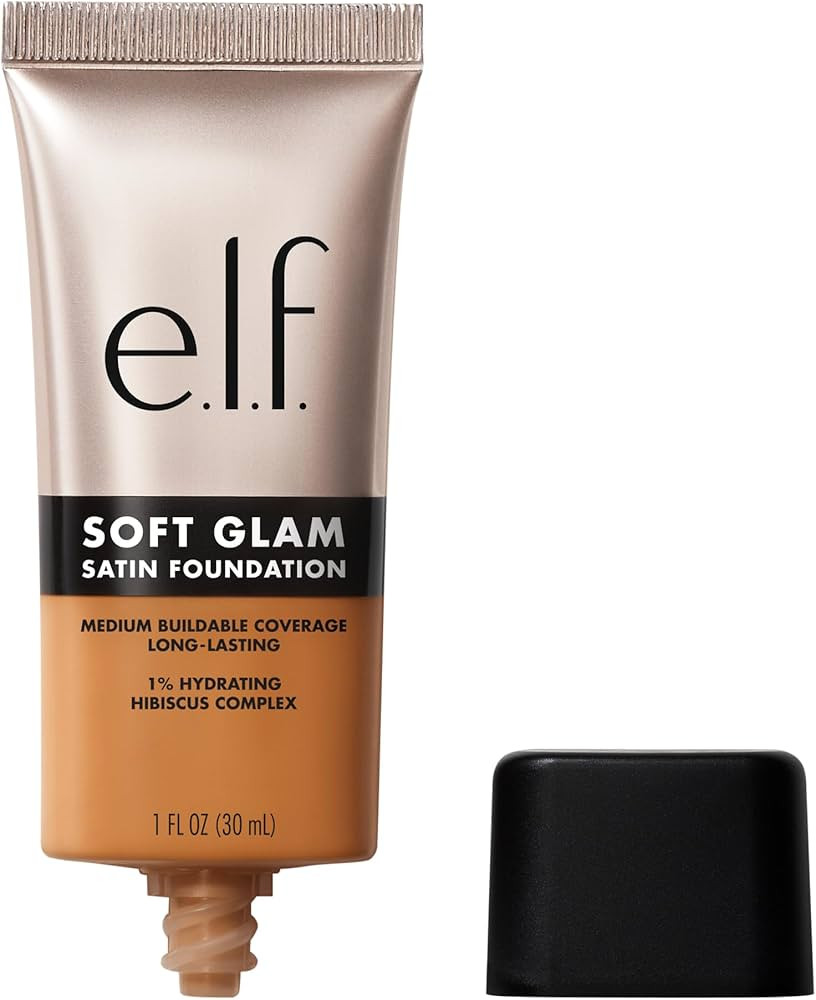 e.l.f. Soft Glam Foundation, Medium Coverage, Long-Lasting & Buildable Foundation For A Smooth, S... | Amazon (US)