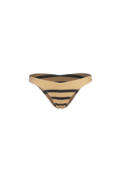 V Brief Bottom (Cashew Black Stripe) | SAME