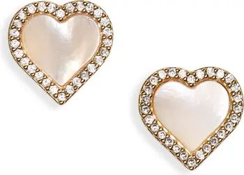 kate spade new york crystal heart stud earrings | Nordstrom | Nordstrom