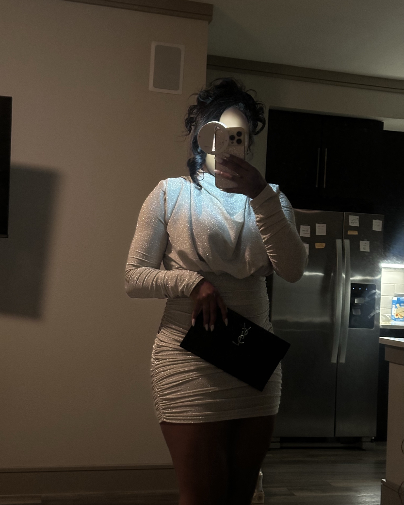 I bought this dress October 13, 2022 and YES, it’s still in stock. RUN! 
I tagged my clutch and shoes as well. It’s my favorite date night purse and shoe combo 😚

#LTKFindsUnder50 #LTKShoeCrush #LTKHoliday