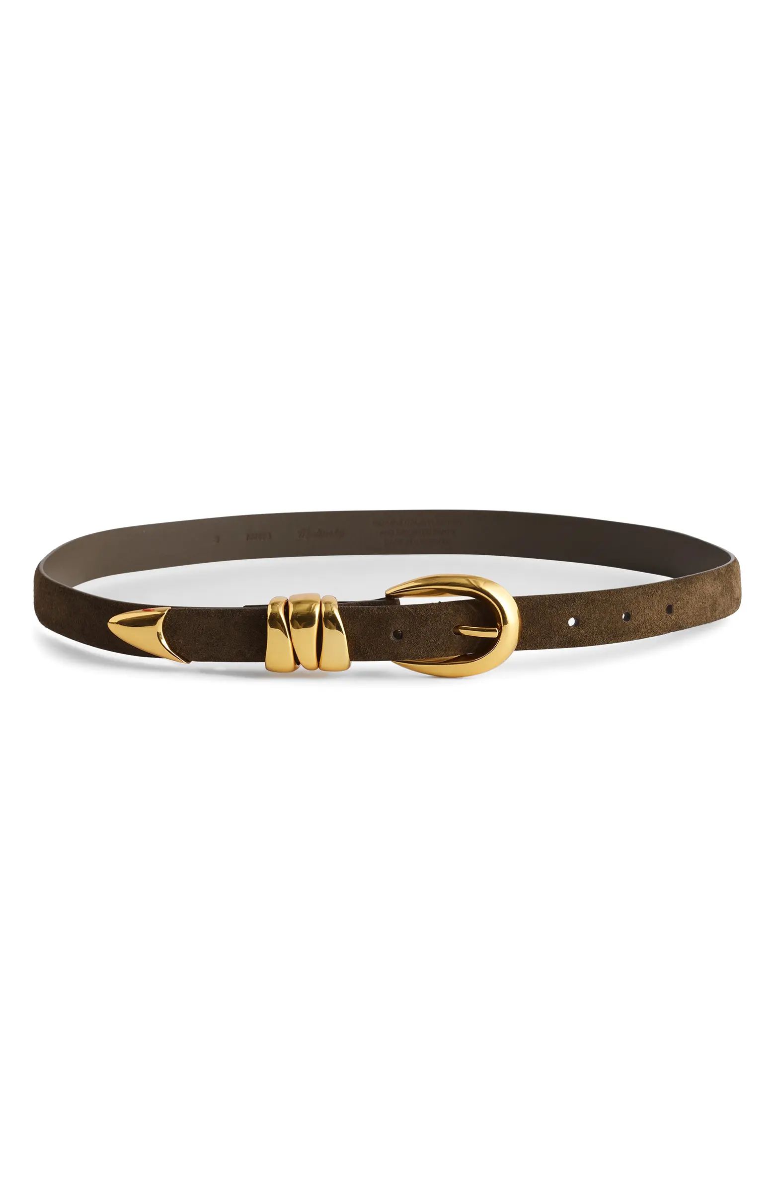 Madewell Triple Keeper Suede Belt | Nordstrom | Nordstrom