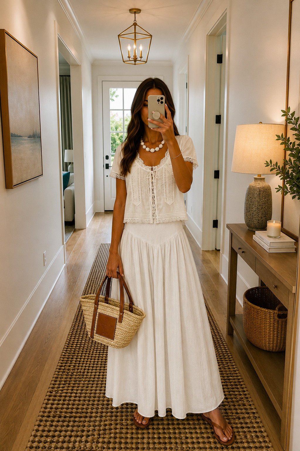 Loving this Amazon lace top... and it's only $15! 🤍 Paired it with a flowy white maxi skirt, woven tote, and chunky necklace for an easy summer look you'll wear on repeat.

I've linked everything, including this $15 Amazon find! ✨

#AmazonFind #AmazonFashion #LaceTop #SummerOutfit #WhiteMaxiSkirt #VacationOutfit #AffordableFashion #AmazonStyle #LTKFinds #LTKStyle

#LTKootd
