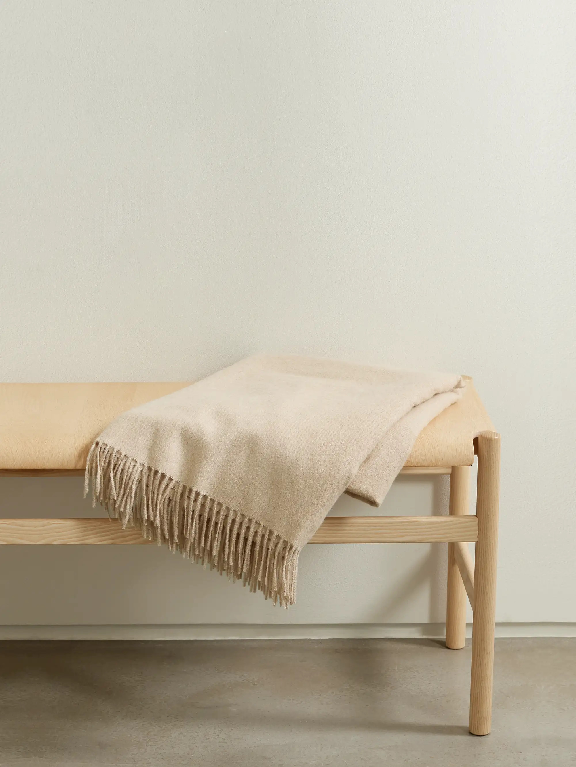 Maria fringed alpaca blanket | NET-A-PORTER (US)