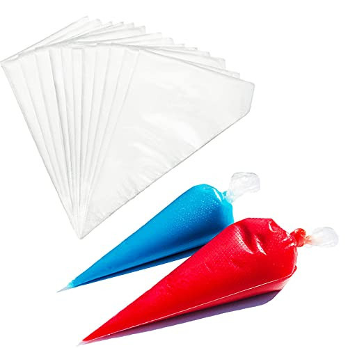 Piping Bags Disposable-12Inch 100Pcs Pastry Bags for Royal Icing and Cake Decorating and Frosting Bags,Thickened,Non-Slip with Textured Outside Design,Cakance (12inch Thick) | Amazon (CA)