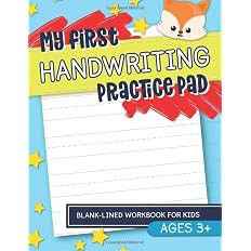 My first Handwriting Practice Pad: Blank-lined workbook for kids: Ages 3+     Paperback – Augus... | Amazon (US)