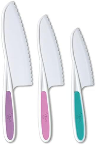 Tovla Jr. Knives for Kids 3-Piece Nylon Kitchen Baking Knife Set: Children's Cooking Knives in 3 Siz | Amazon (US)