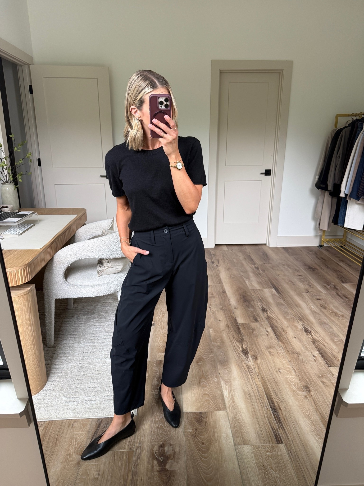 Wearing 4/reg (sized up one), small shirt, flats tts 

@Ruti

#LTKootd #LTKSeasonal #LTKOver40