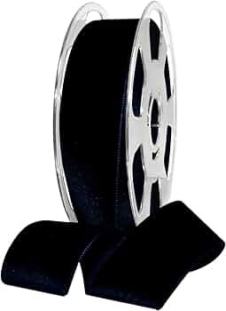 Morex Ribbon Nylvalour Velvet Ribbon, Nylon, 1 1/2 inches by 11 Yards, Navy, Item 01240/10-419, 1... | Amazon (US)