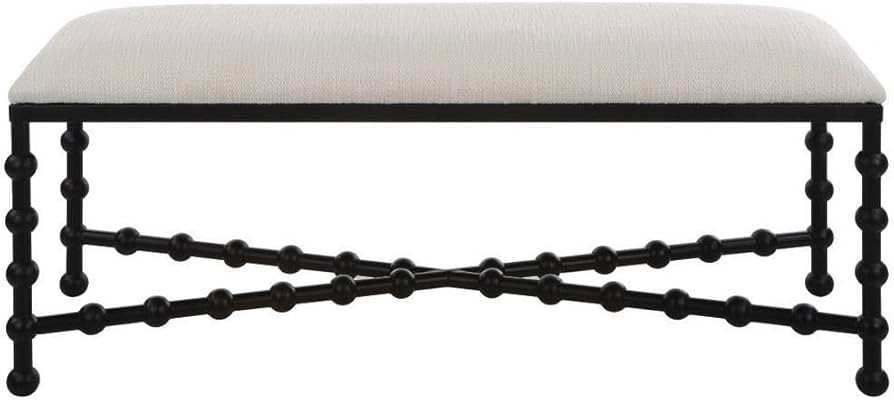 Uttermost Iron Drops Cushioned Bench 23756 | Amazon (US)