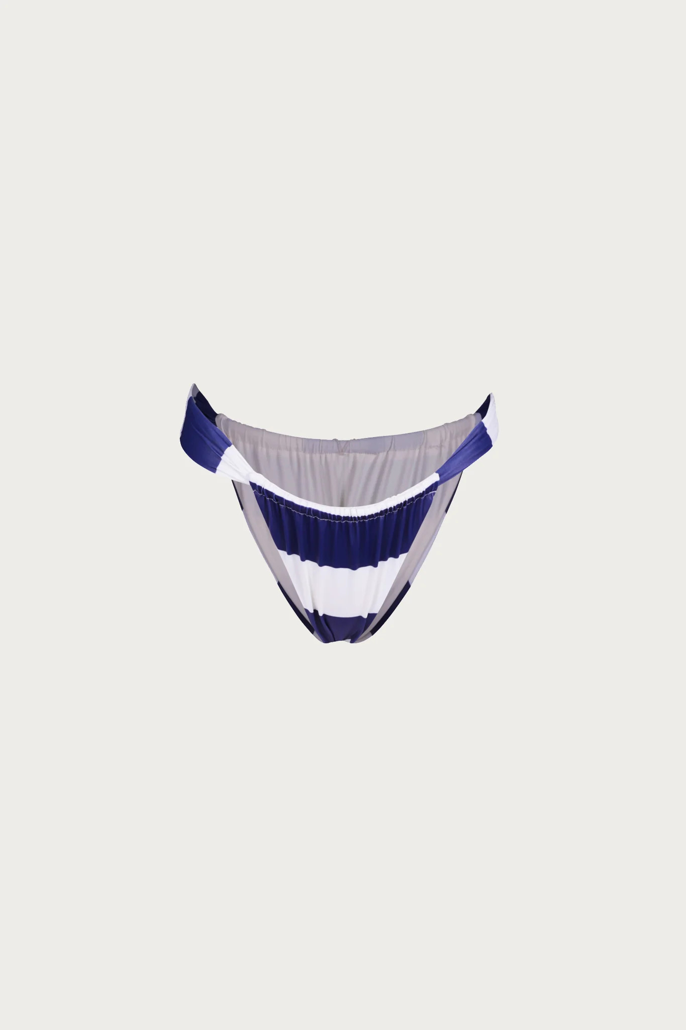 Ruched Bottom (Navy Cream Stripe) | SAME