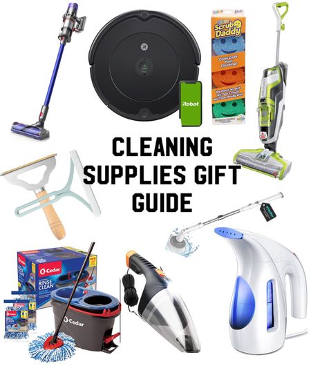 Cleaning supplies gift guide! Vacuum, iRobot, Dyson, bissell crosswave, scrub daddy, o cedar mop, handheld vacuum, steamer!! 

#LTKCyberWeek #LTKGiftGuide #LTKHolidaySale
