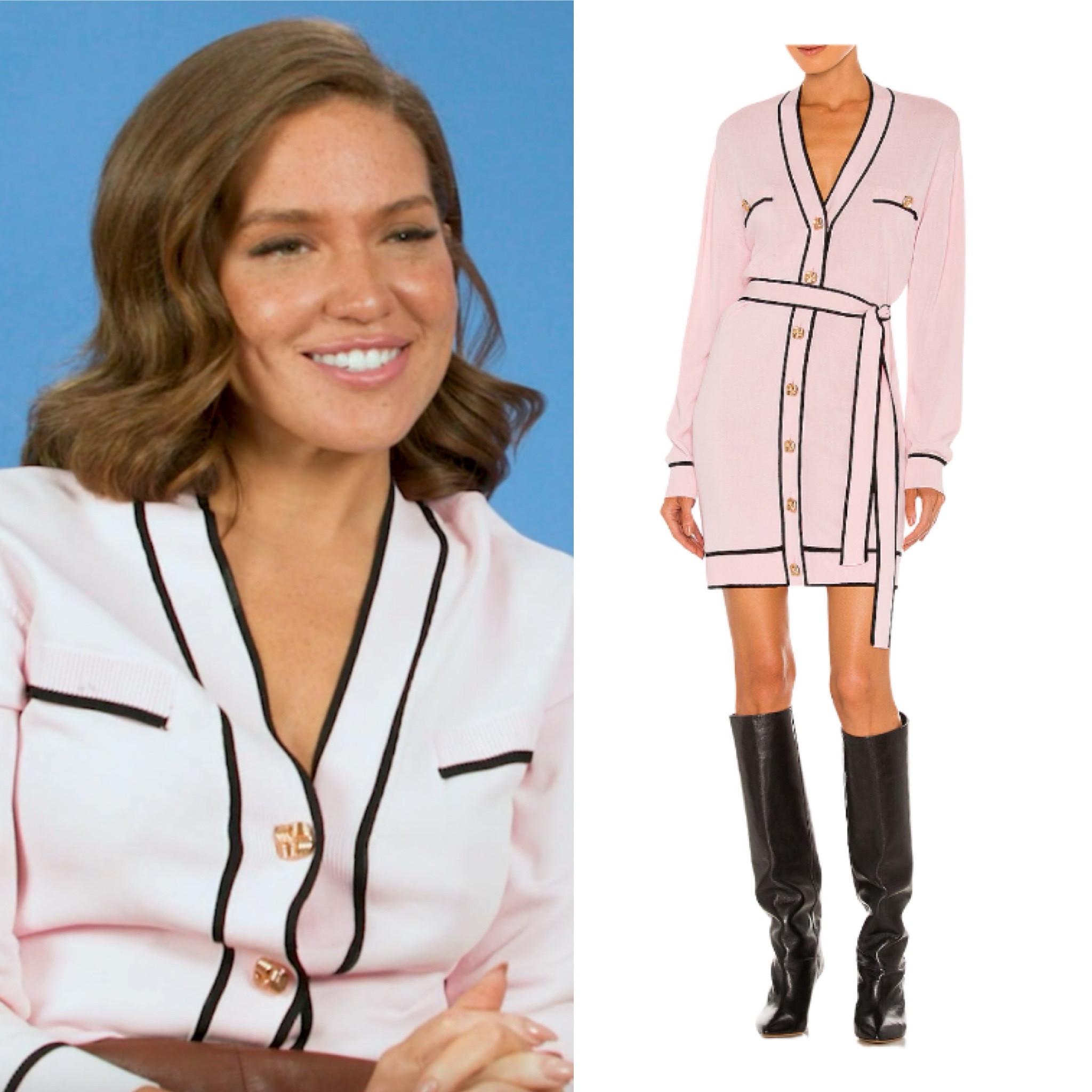 Brynn Whitfield’s Pink Contrast RHONY After Show Cardigan 
