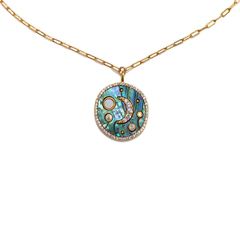 Nightscape Abalone Talisman Necklace | Sequin