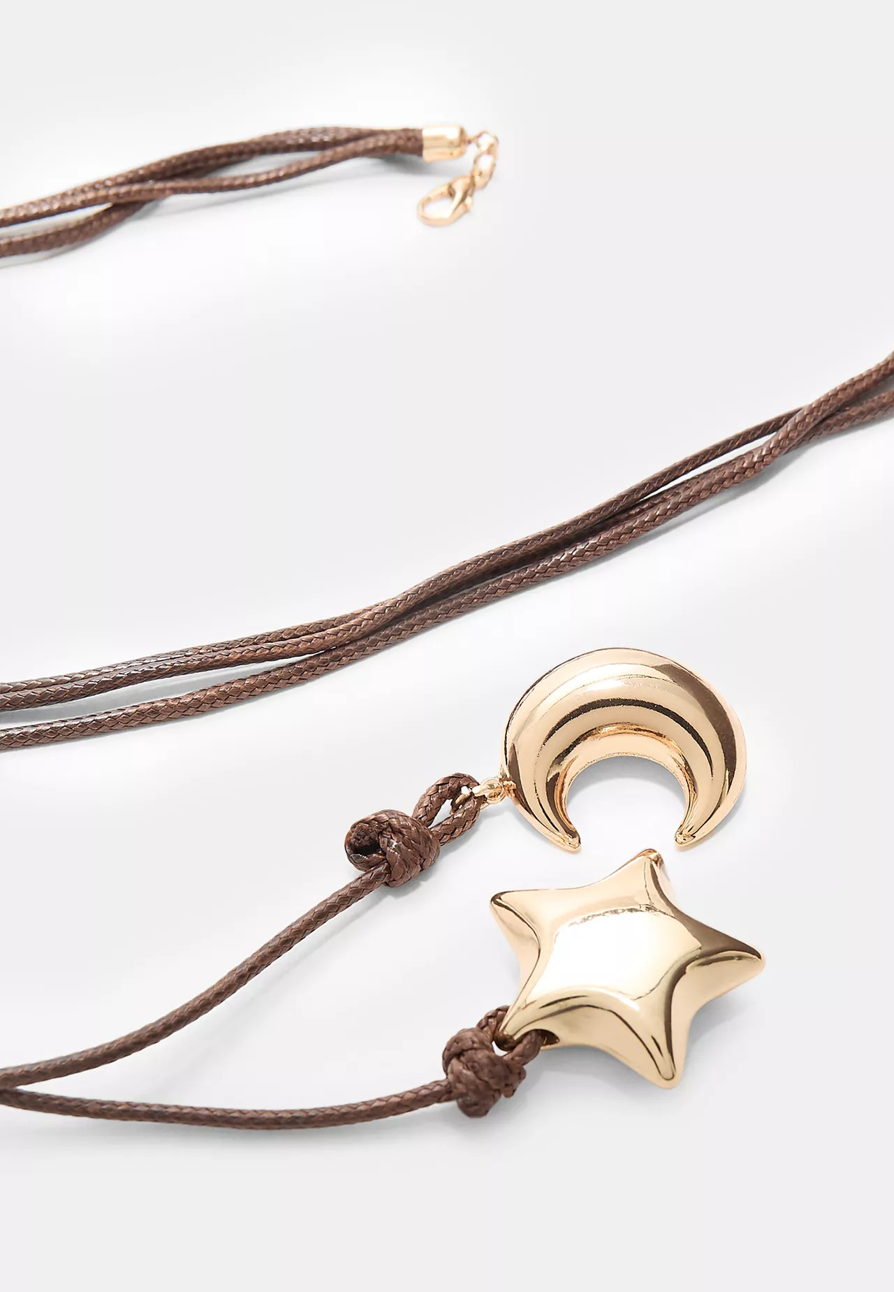 Moon and star cord necklace | Stradivarius (UK)