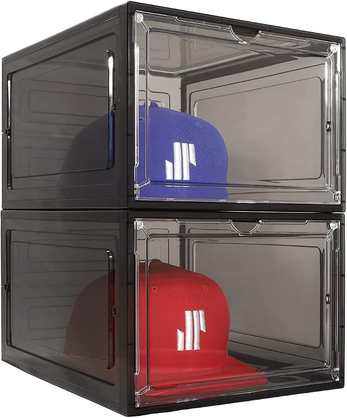 Modern JP Hat Organizer for Baseball Caps (2-Pack) - Transparent Hat Display, Premium Hat Storage... | Amazon (US)
