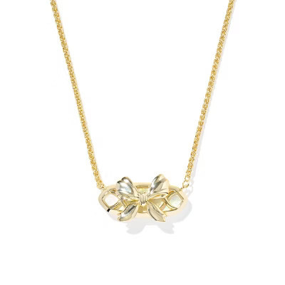 Kendra Scott Belle Bow Pendant Necklace - Gold/Iridescent | Target