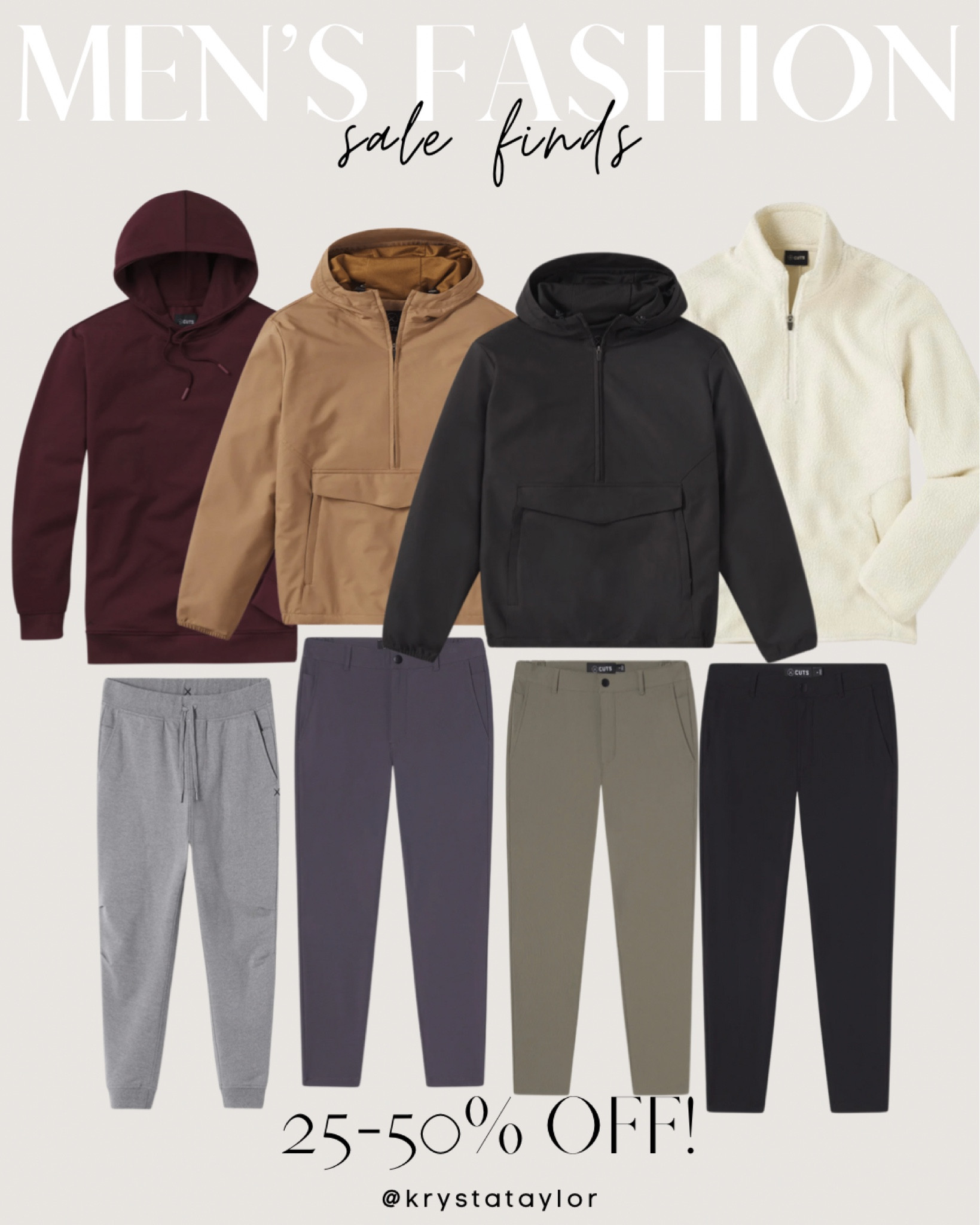 One of my favorite brands for mens clothing is having a huge sale!! Perfect time to stock up for winter. A lot of sizes and colors are still in stock

Click the item link and it will lead you to all the colors

Brandon wears a large in everything but could size up for a looser fit. If you are in between sizes I would size up in the shirts or go with true size for a more fitted look

(Mens fashion, gift guide, mens gift guide, gift guide for him, winter fashion, winter clones, neutral clothes, joggers, long sleeve, sale alert, men’s, Black Friday deal, mix and match)

#LTKmens #LTKunder100 #LTKstyletip