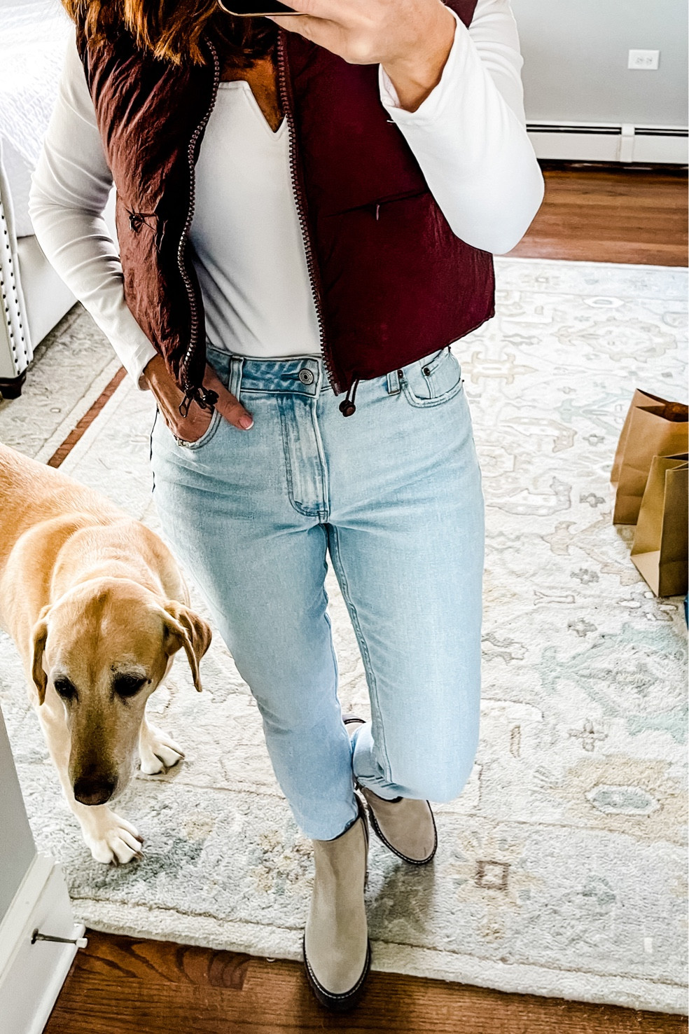 High rise jeans, cropped vest, lug sole boots, Amazon, on sale 

#LTKFind #LTKshoecrush #LTKunder100