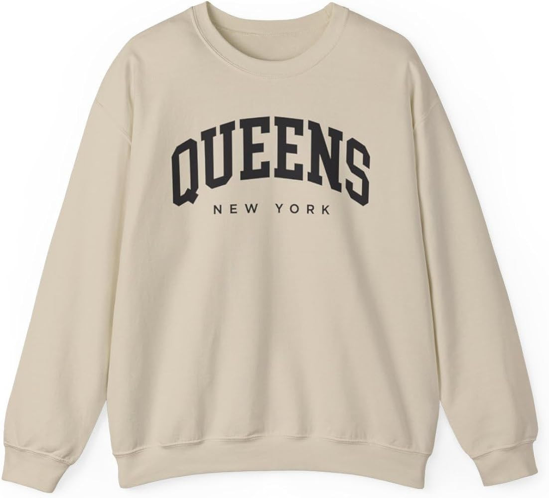 Queens New York Adult Unisex Crewneck Sweatshirt | Amazon (US)