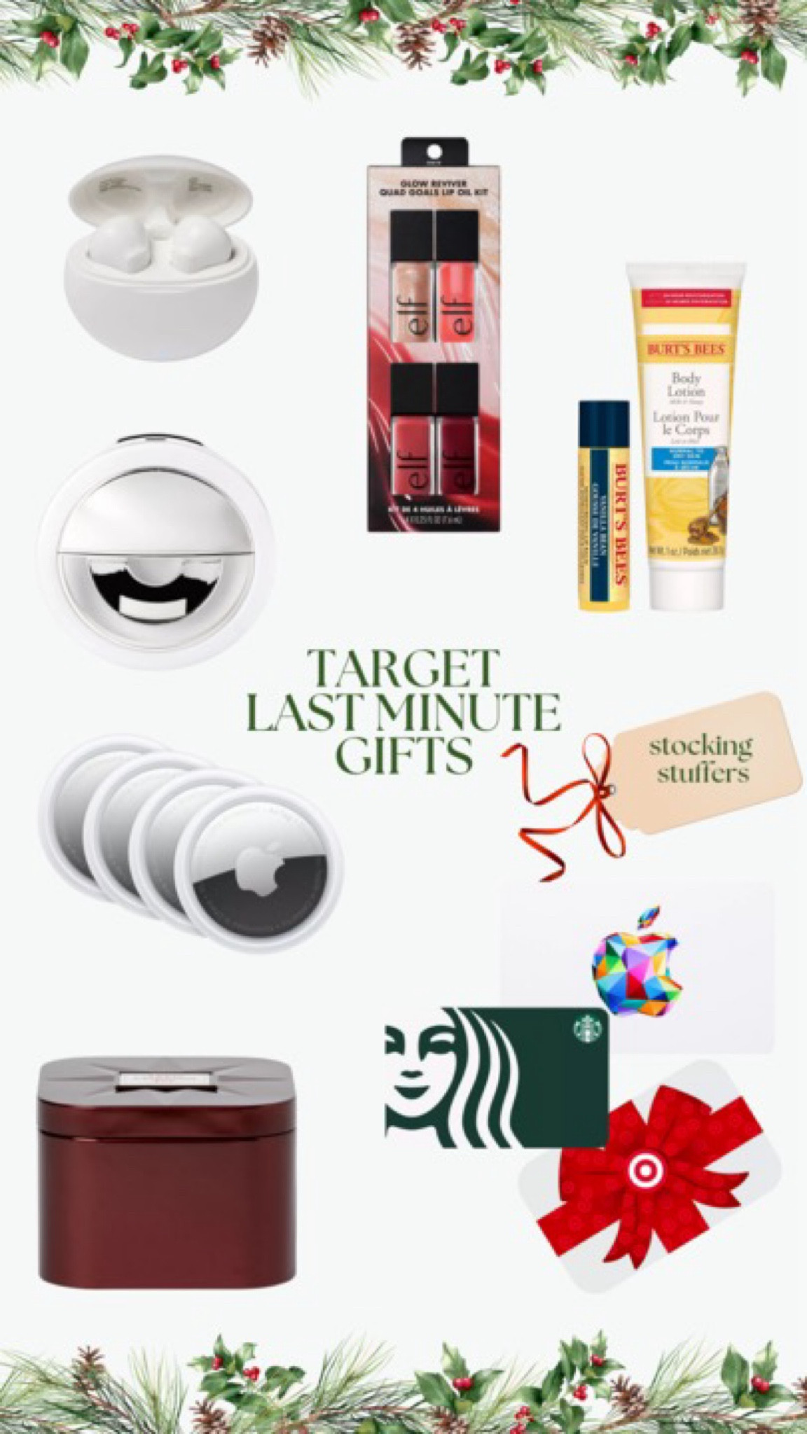 The perfect stocking stuffers - all from Target, all under $50! 🙌🎁

Gift Guide, Holiday Gifts, Stocking Stuffers 

#LTKGiftGuide
