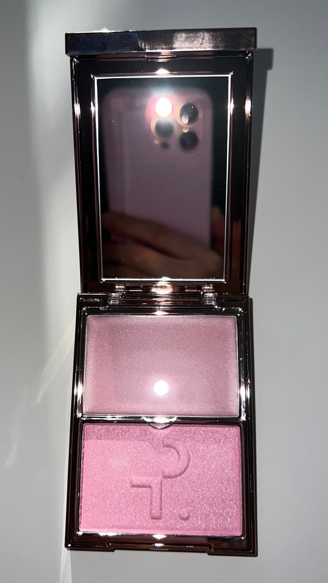 This pink crème glow powder and cream is next level cute