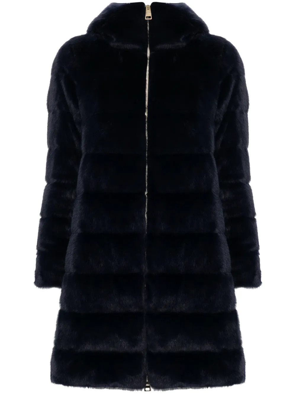 Herno faux-fur Coat | Blue | FARFETCH UK | Farfetch Global