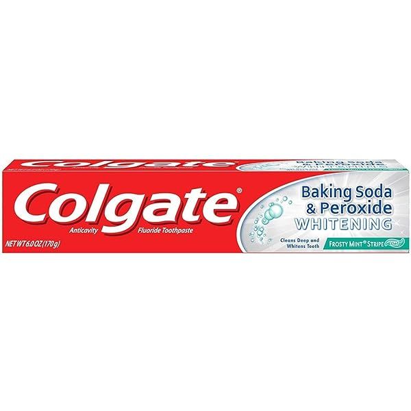 Colgate Baking Soda and Peroxide Whitening Bubbles Toothpaste, Brisk Mint, 8 Ounce | Amazon (US)