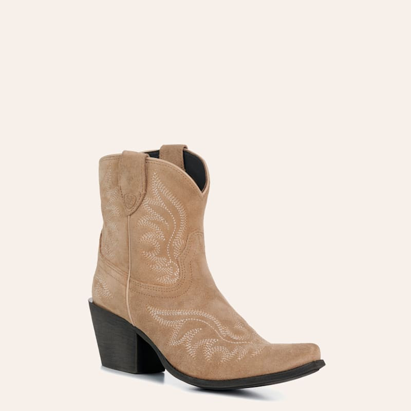 Ariat Women’s Truly Taupe Suede Chandler Snip Toe Booties | Cavender's