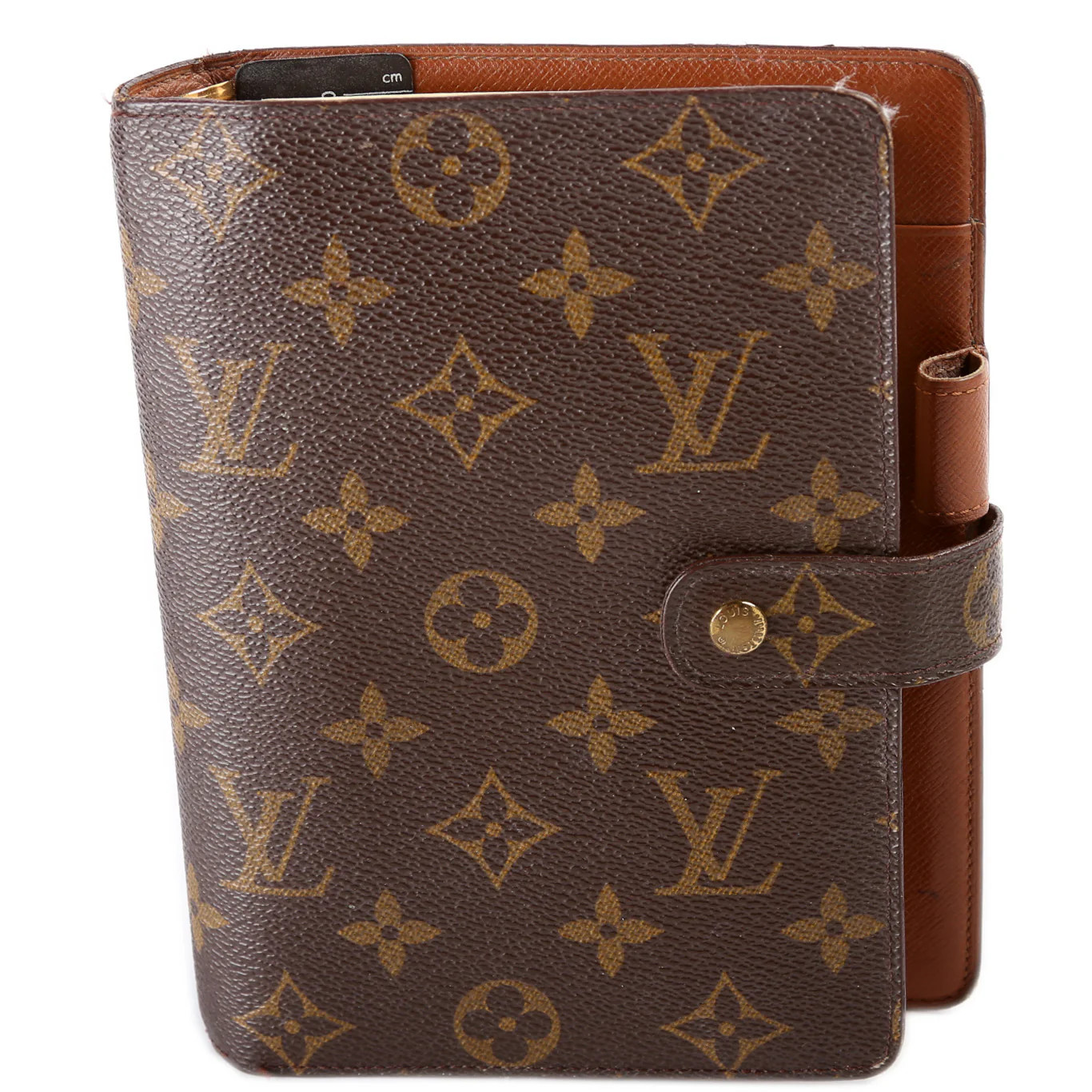 Agenda Medium Ring Monogram | Keeks Designer Handbags