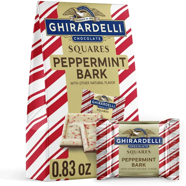 GHIRARDELLI Peppermint Bark Chocolate Squares, .83 oz Bag | Walmart (US)