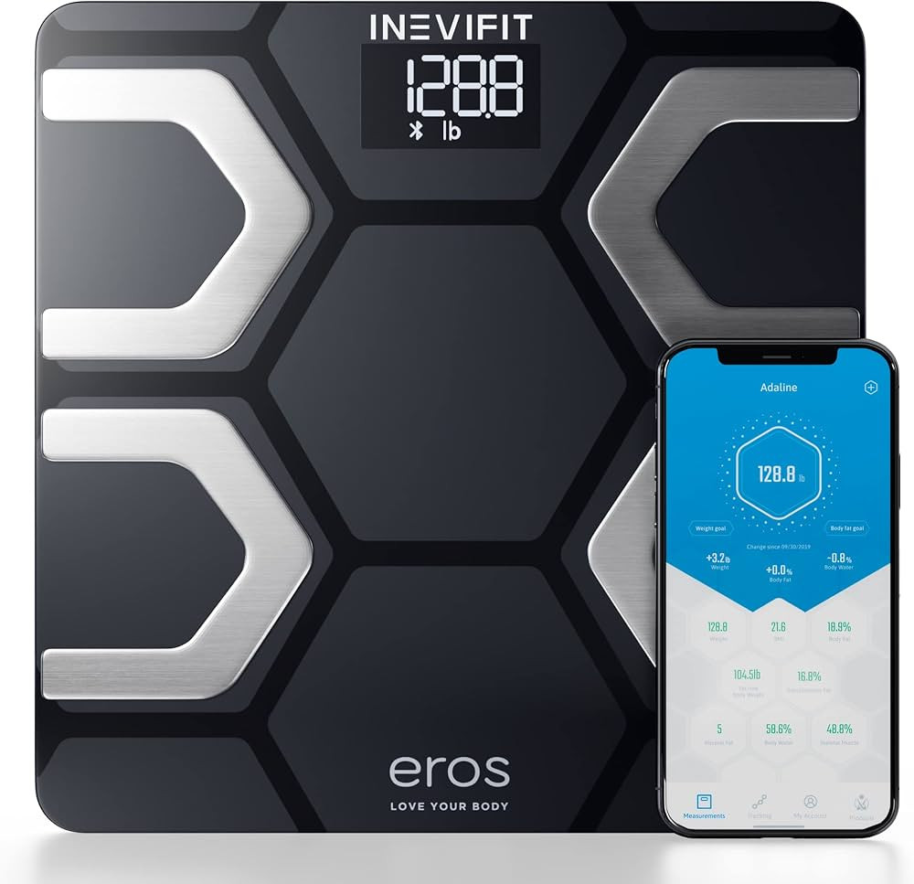 INEVIFIT EROS Bluetooth Body Fat Scale Smart BMI Highly Accurate Digital Bathroom Body Compositio... | Amazon (US)