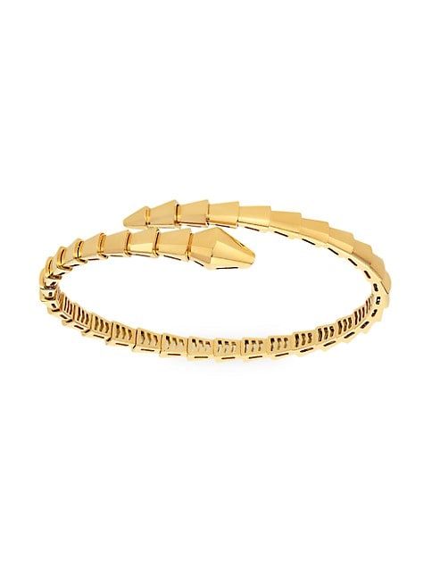 Serpenti Viper 18K Yellow Gold Wrap Bracelet | Saks Fifth Avenue