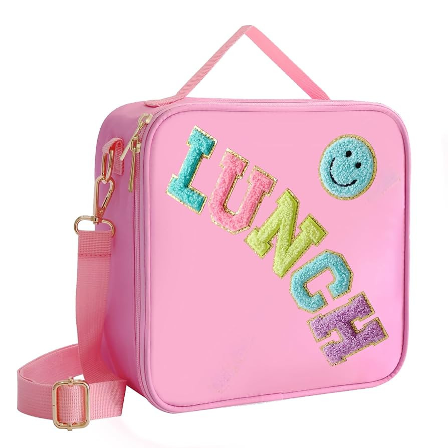 Insulated Lunch Bag With Adjustable Shoulder Strap, Nylon Lunchbox Large Insulated Lunch Box Reus... | Amazon (US)