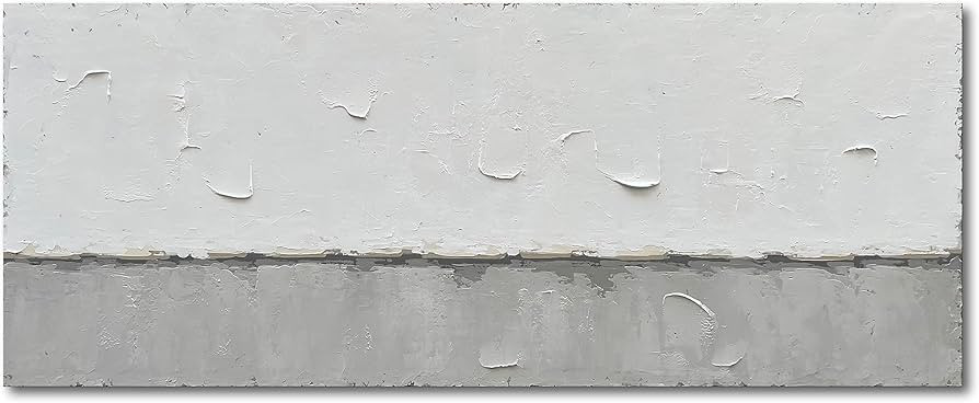 NANKAI Art A large modern art painting in a minimalist grey and white style, suitable for wall de... | Amazon (US)