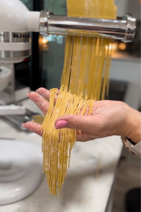Homemade pasta is easier than you think! My attachments for the kitchen aid are awesome and take minutes to use! 

#LTKhome