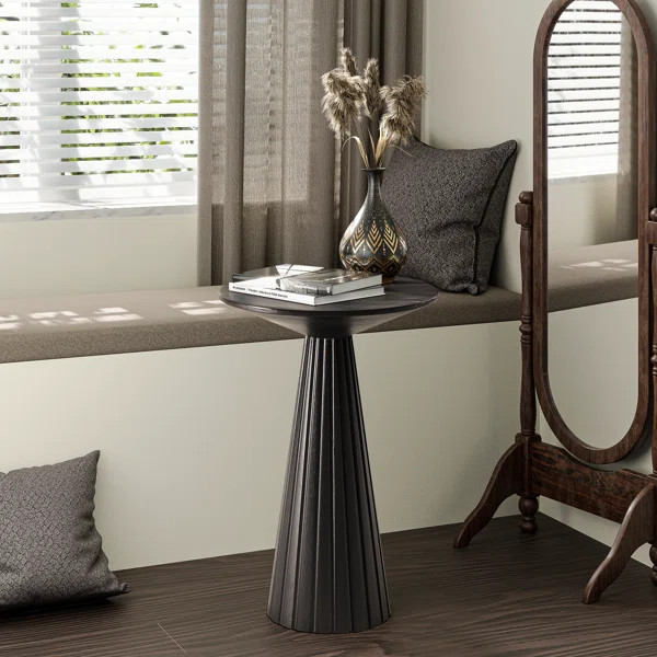 Bozovich Solid Wood Pedestal End Table | Wayfair North America