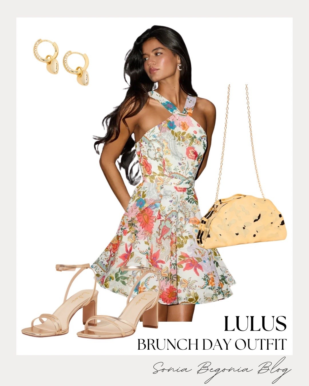 Brunch plans call for the perfect floral look!

I am completely in love with this vibrant halter-neck dress from Lulus. The bright floral print paired with a flirty silhouette makes it the absolute best choice for a sunny weekend outing.

I styled it with metallic block heels, a chic patterned shoulder bag, and dainty gold heart earrings to keep it effortless yet elevated. 🌸🥂

#lulus #brunchoutfit #summerdress #floraldress #ootdinspo #brunchstyle #weekendvibes #styleinspiration #casualchic #outfitideas

#LTKootd #LTKSeasonal