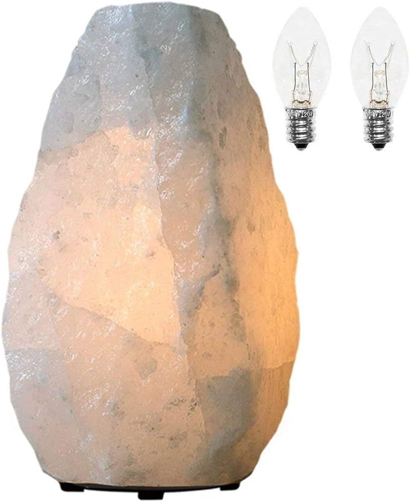 Himalayan Glow Hand Crafted White Salt Lamp, Corded, Night Light | Amazon (US)