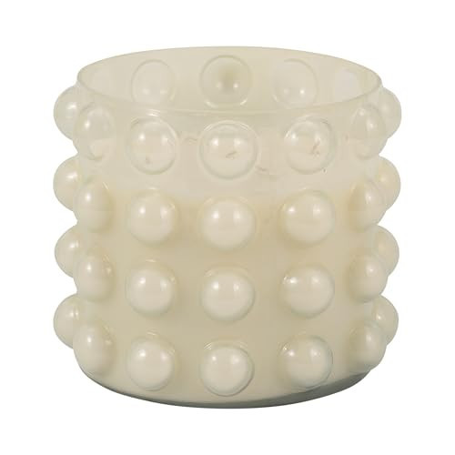 Sagebrook Home Boho Bubble Glass Candle - Handcrafted Scented Wax Candle with Modern Decorative Design - Premium Glass for Home & Office Ambiance - Relaxing Aromatherapy - 9" Ivory & Tan | Amazon (US)