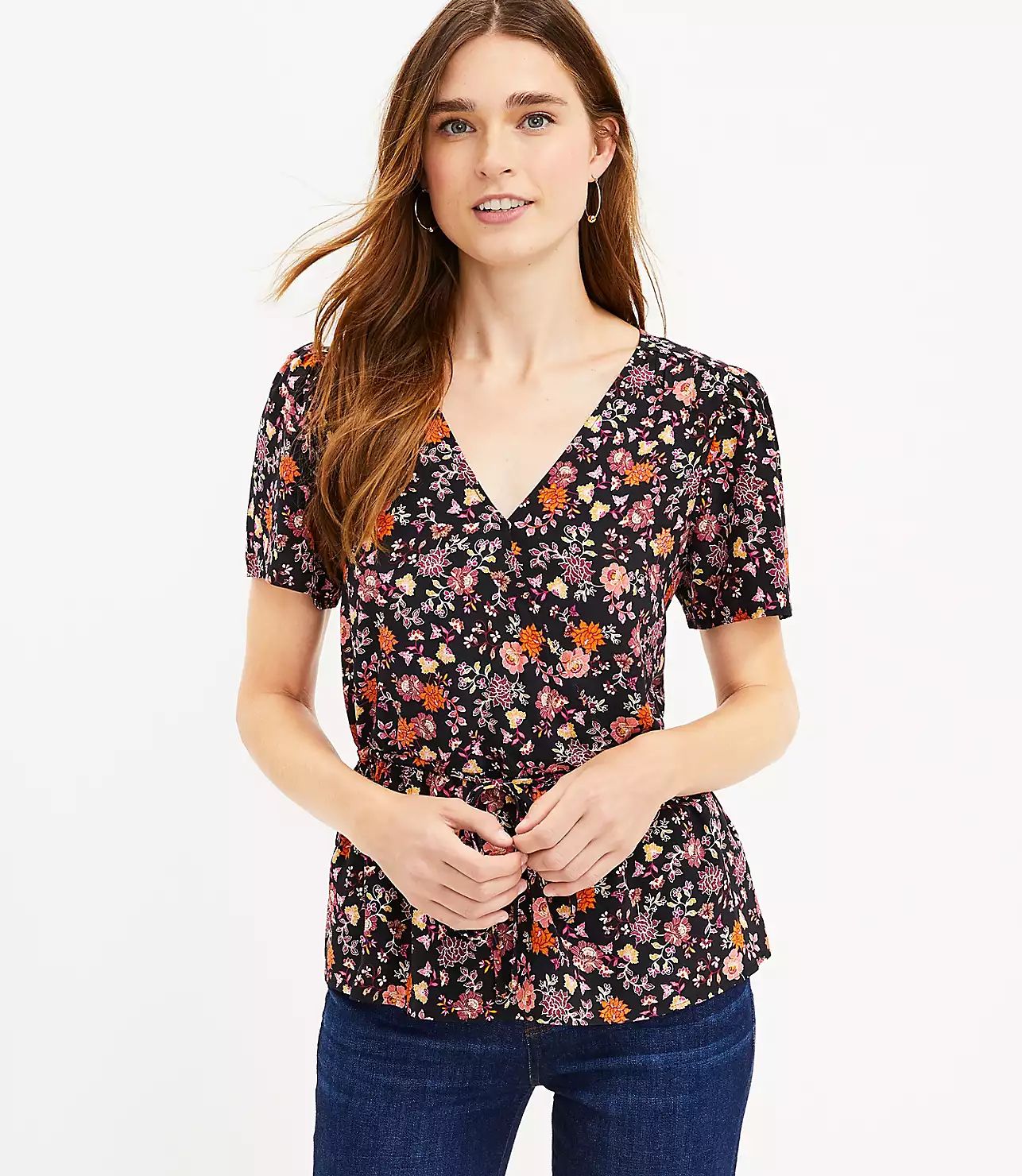 Floral Wrap Blouse | LOFT