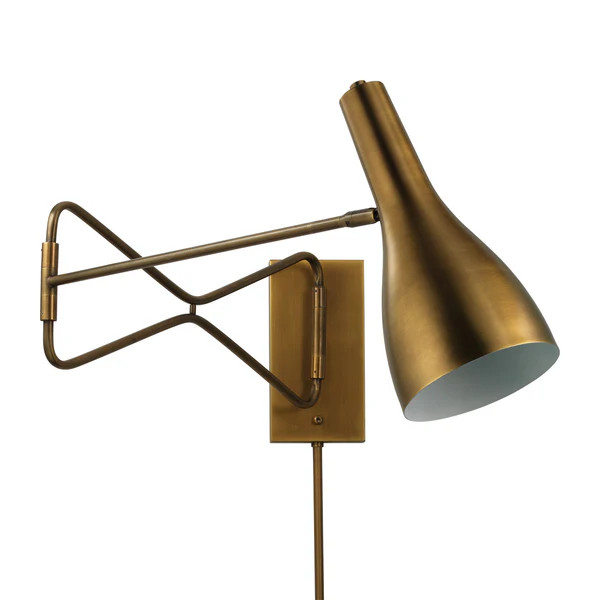 Jamie Young Lenz Swing Arm Wall Sconce | Paynes Gray