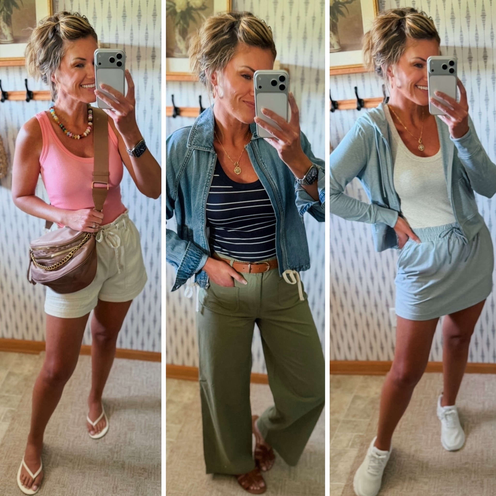 The $7 basic you need in your closet. Soft and stretchy, available in a variety of colors. Great for layering or wearing solo. 
Wearing XS in tank (I prefer more fitted look)
Short and skort/ medium
Jackets/ small
Pants/ small 

#LTKOver40 #LTKootd #LTKSeasonal