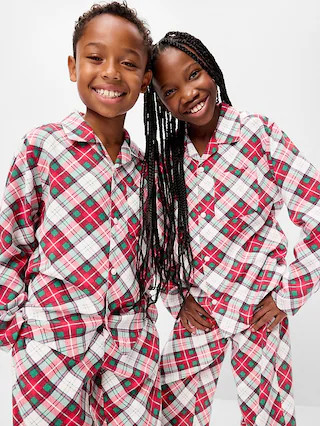 Gender-Neutral Printed Flannel Pajama Pants Set for Kids | Old Navy (US)