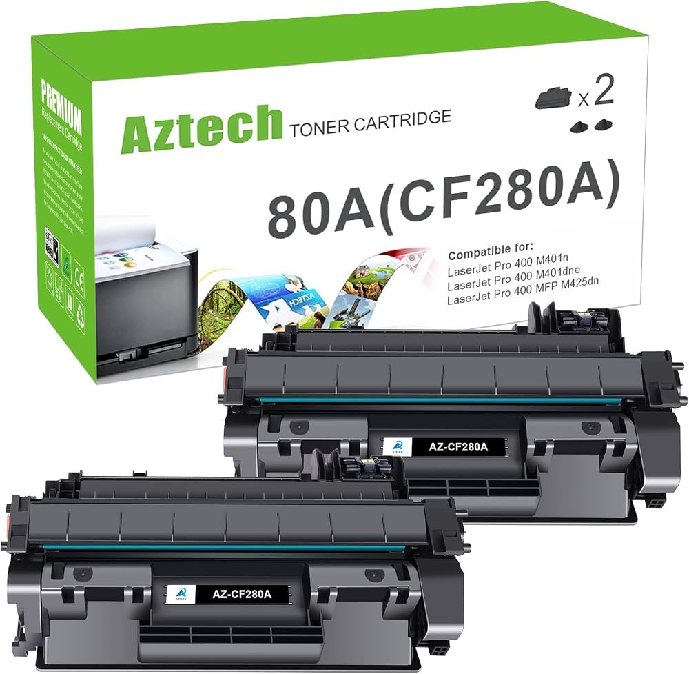 Aztech Compatible Toner Cartridge Replacement for HP 80A CF280A 80X CF280X for HP Pro 400 M401A M... | Amazon (US)