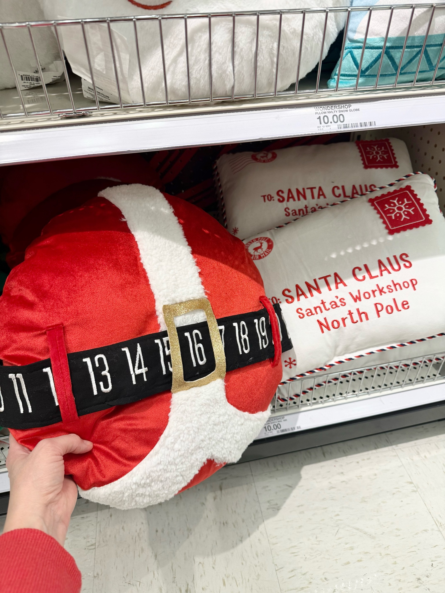 🎅 How cute are these holiday pillows?! The Santa countdown pillow lets you move the belt to count down the days until Christmas—so fun for the kids! And the letters-to-Santa pillow is just as adorable. The best part? They’re only $10! Grab yours now to add some festive cheer to your space! #LTKHoliday #LTKSeasonal #LTKHome #HolidayDecor #HolidayPillows 

#LTKSeasonal #LTKHoliday #LTKHome
