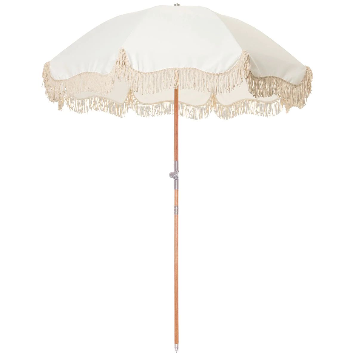 Antique White Premium Beach Umbrella | Burke Decor
