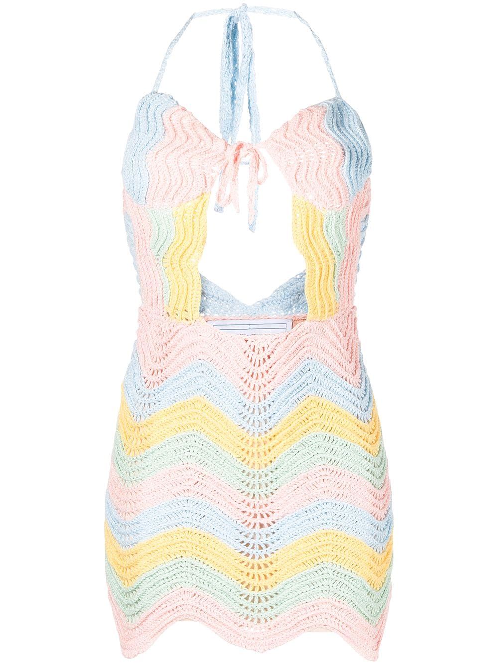 Casablanca Rainbow Gradient Crochet Dress - Farfetch | Farfetch Global