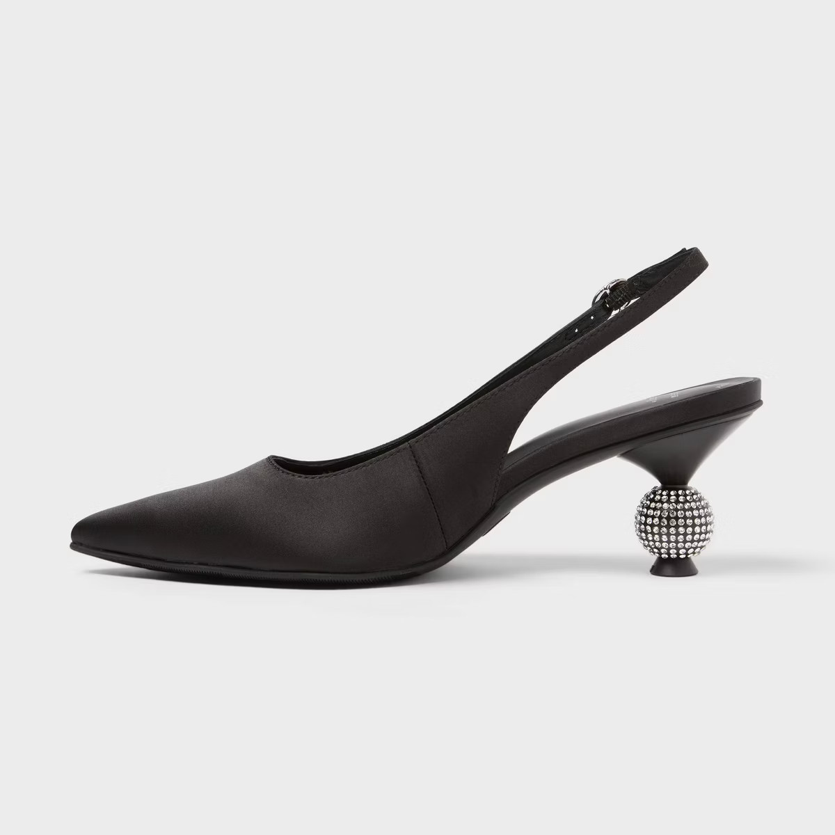 Women’s Simone Rhinestone Ball Heels - A New Day™ Black | Target